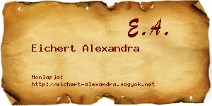 Eichert Alexandra névjegykártya